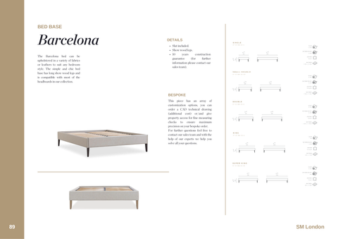 BARCELONA BED BASE