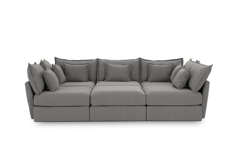 Double 3 Seater Sectional With Backrest